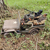 Action figure 4pcs w/jeep [COLLECTABLE]