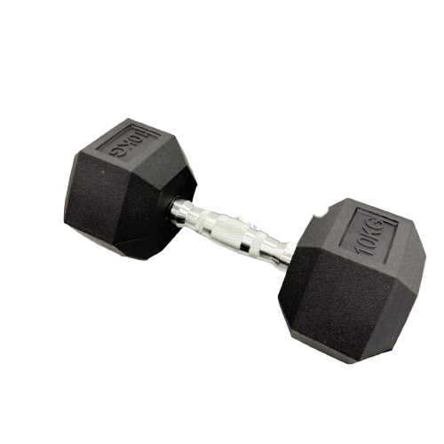 Dumbbell With Rubber Coating 10KG