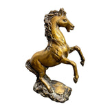 Brass Prancing Horse. Height 39cm