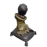 Brass Figurine Girl Praying, Height 33cm