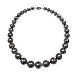 Natural Tahiti Black South Sea Baroque Pearls 10.1-12mm w/Cert