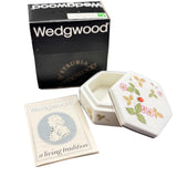 Wedgewood Hexagon Wild Strawberry Printing Trinket Box, 9cm