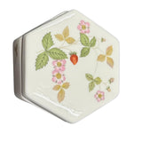 Wedgewood Hexagon Wild Strawberry Printing Trinket Box, 9cm