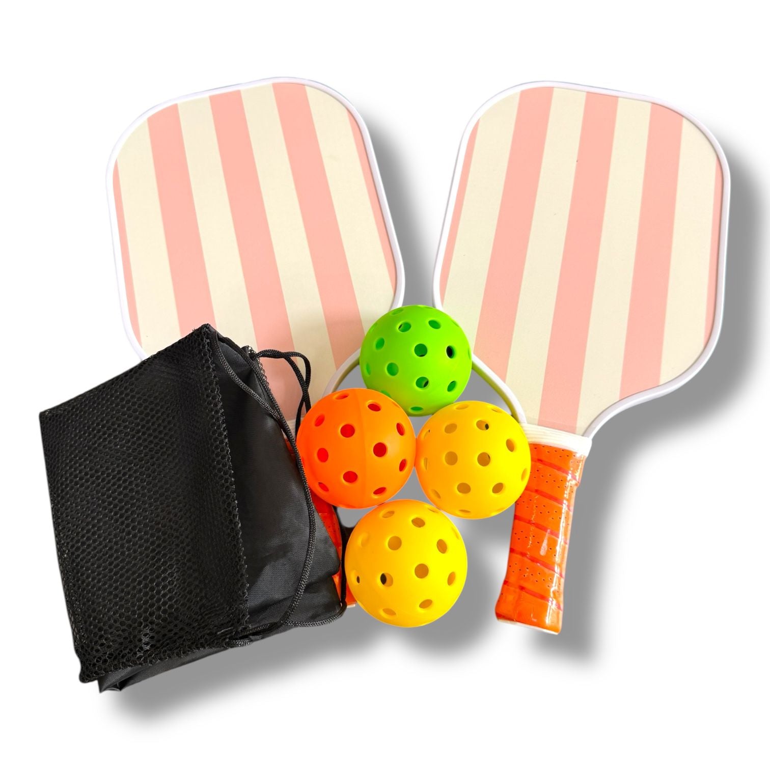 Pickleball Paddles Wood PP 2Pcs Pickleball Racquet and 4 balls