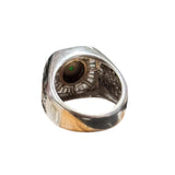 750WG Diamond and Black Diamond Jade (A) Ring