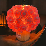 Pink Rose Flower Lamp Cute Table Lamp Flower Desk Lamp