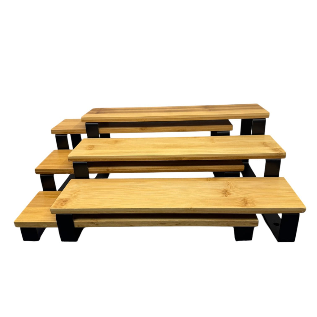 Serving Wooden Rack 3 Tier x 2pcs Set