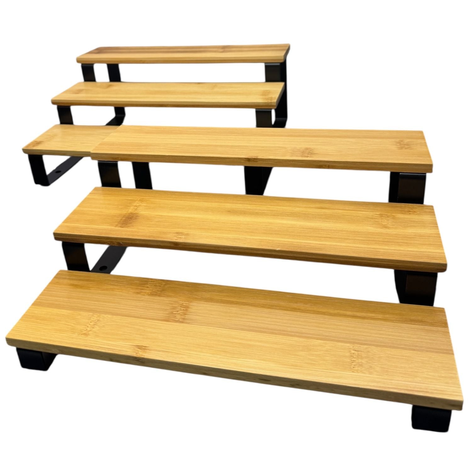 Serving Wooden Rack 3 Tier x 2pcs Set Secondary image
