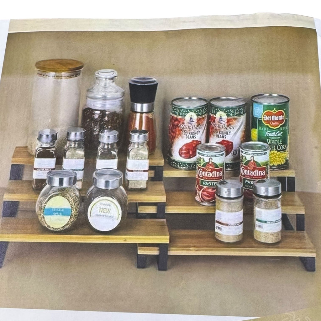 Serving Wooden Rack 3 Tier x 2pcs Set