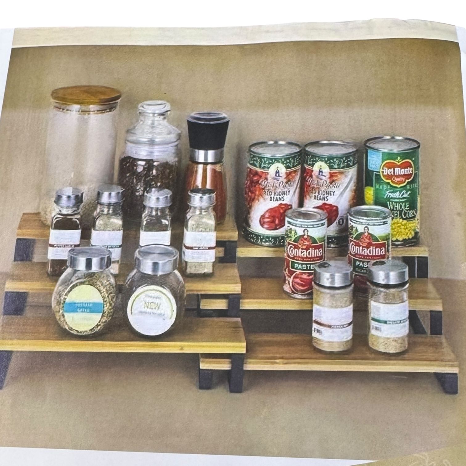 Serving Wooden Rack 3 Tier x 2pcs Set