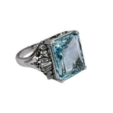 PM900 Aquamarine=7.9ct, DIamond=0.4ct w/Cert