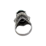 PT900 Black Opal=8.23ct Diamond=1.02 w/GIA Cert