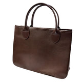 Longchamp w/Pouch Leather Tote Bag
