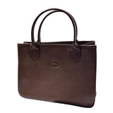 Longchamp w/Pouch Leather Tote Bag
