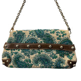 Gucci bamboo handbeaded shoulder handle bag