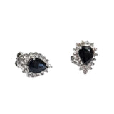 18KWG Diamond Blue Sapphire Earring