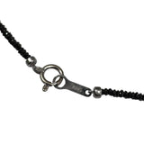 18KWG Black Diamond=60cts Necklace/Bracelet w/Cert, Length 117cm