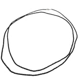 18KWG Black Diamond=60cts Necklace/Bracelet w/Cert, Length 117cm