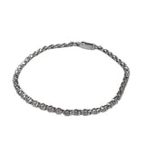 PT850 Tennis Diamond=1.89cts Bracelet w/Cert, Length 17cm