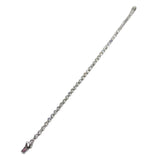 PT850 Tennis Diamond=1.89cts Bracelet w/Cert, Length 17cm