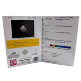 PT900 Diamond=0.51cts, White Opal Ring w/Cert