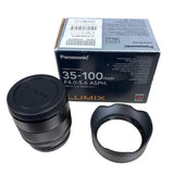Panasonic LUMIX G VARIO 35-100mm f/4.0-5.6 ASPH. MEGA O.I.S. Lens - BLACK