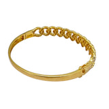 750YG Diamond Bangle