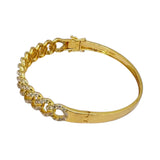750YG Diamond Bangle