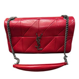 Saint Laurent Paris Red Leather Small Jamie Shoulder Bag