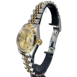 Rolex Datejust 69173 26mm Half Gold Diamond Automatic Gold Dial Watch