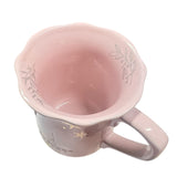 Le creuset pink 330ml elegant frill mug