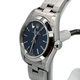 Rolex 76080 Oyster Perpetual Automatic Blue Dial Watch, 25mm