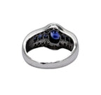 PT900 Blue Sapphire=1.57cts , Diamond=0.39cts w/Cert