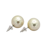 PT900 White South Sea Pearl=14-14.8mm Earring