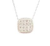 18KWG Diamond=1.20cts Necklace w/Cert (JAP)