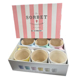 Le Creuset of America PG2018SRB-12MC Sorbet Collection Coffee Mugs (Set Of 6), 11.8", Multicolor
