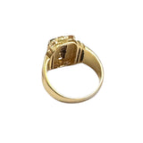 750YG Color Stone Diamond Men Ring