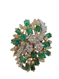 Vintage Emerald Diamond Ring