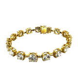 750YG Tennis Diamond D17=17.81cts Bracelet
