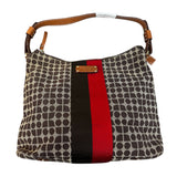 Kate Spade New York Circle Pattern Leather Trim Shoulder Bag