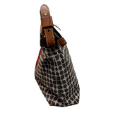 Kate Spade New York Circle Pattern Leather Trim Shoulder Bag