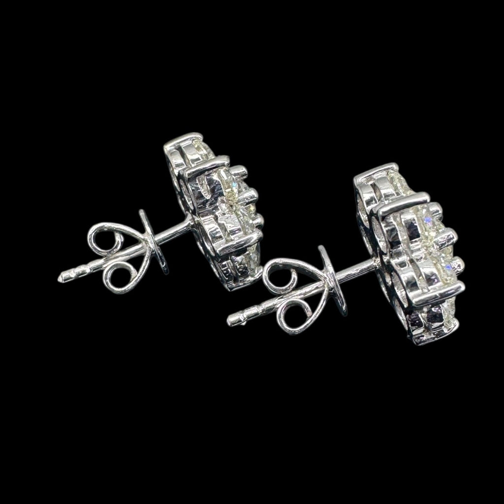 EARRINGS-18KW/G/BRILLIANT/D14=3.34/5.38GM  DIAMOND EARRINGS