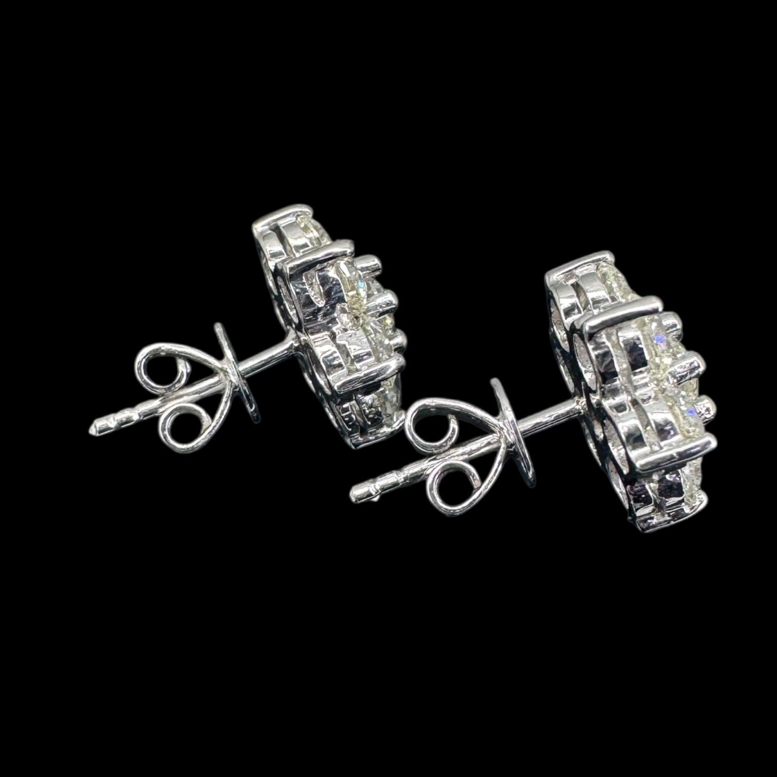 EARRINGS-18KW/G/BRILLIANT/D14=3.34/5.38GM  DIAMOND EARRINGS