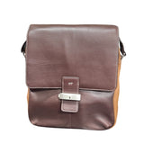 Braun Buffel Leather Messenger Bag, Brown