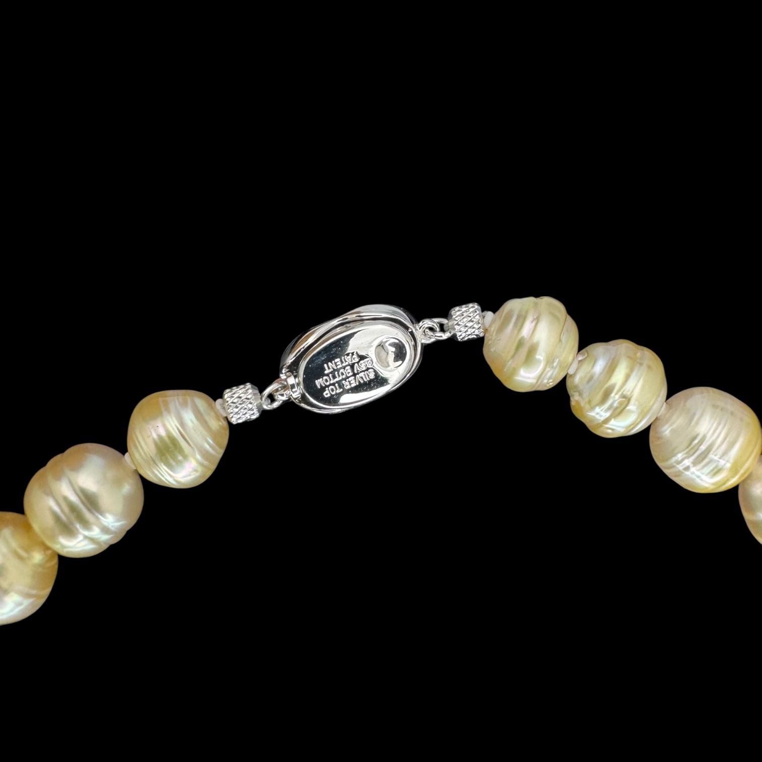 Golden Baroque Pearl 10-12.55mm Necklace Secondary image