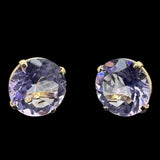 EARRINGS-18KYG/TOPAZ=7.50CTX2/3.4G  TOPAZ EARRINGS