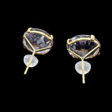 EARRINGS-18KYG/TOPAZ=7.50CTX2/3.4G  TOPAZ EARRINGS