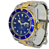 Rolex 16613 Submariner Half Gold Watch w/Cert, 40mm
