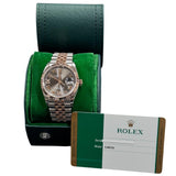 Rolex 126231 Datejust Diamond IX and VI, Half Gold (Rose Gold) Watch w/ Card, 36mm