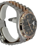 Rolex 126231 Datejust Diamond IX and VI, Half Gold (Rose Gold) Watch w/ Card, 36mm